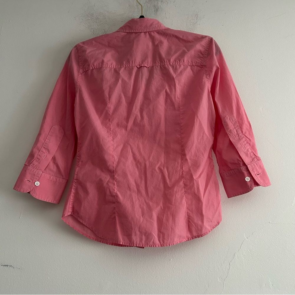 Boy. Band of Outsiders Cotton Pink Button Down Boxy Shirt Size Large - Picture 5 of 9